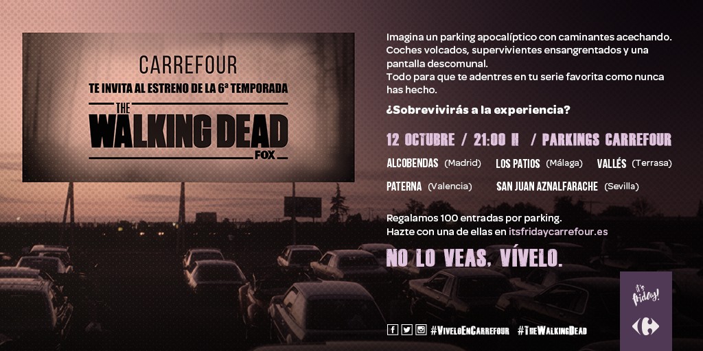 The Walking Dead aterriza en Carrefour